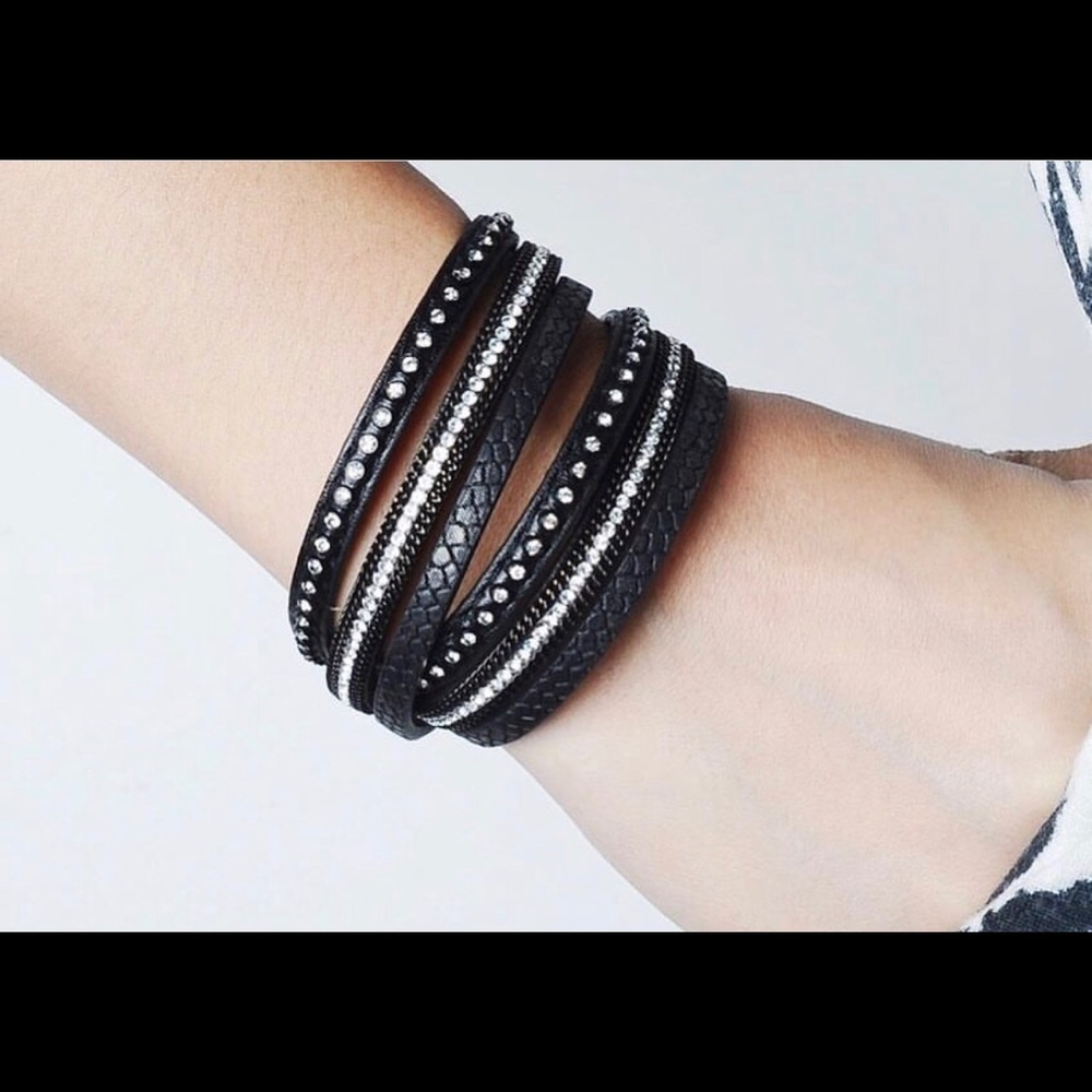 Leather wrap bracelet